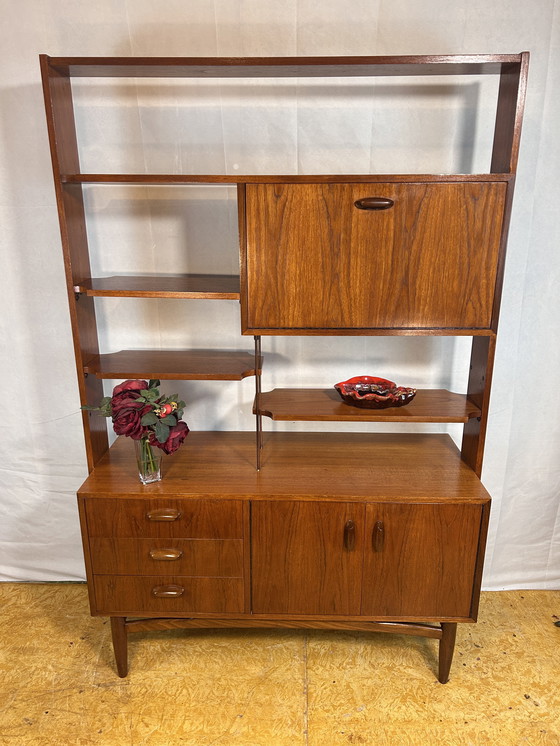 Image 1 of Mid-Century Retro Vintage Teak Room Divider by G Plan – ‘Brasilia’ Range, 1960s  Designed by Victor Wilkins | Stylish & Function