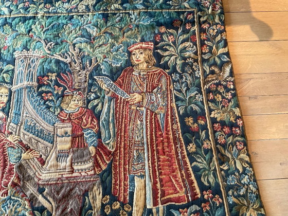 Image 1 of Wandteppich-Dame mit Orgel