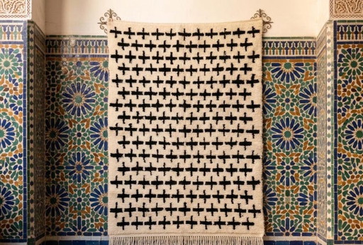 Marokkanischer Wollteppich – Einzigartiges Design, 200 cm x 300 cm