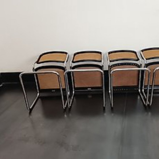 Image 1 of Set di quattro sedie B32 di Gavina della fine degli anni '60