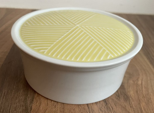 Hakusan Japan - Modern porcelain butter dish or lidded dish
