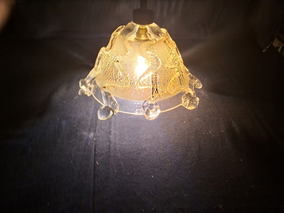 Glass-blown pendant lamp, Silver, Transparent (photo 3 of 6)