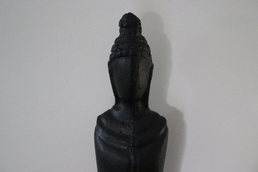 Sculpture de Bouddha en bois de manguier