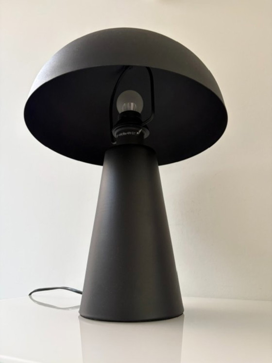 Moderne Tischlampe schwarz – Pilzlampe – mattes Aluminium – Tischlampen, Metal (photo 7 of 15)