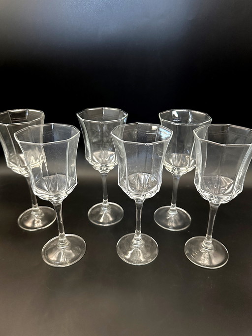 6 x verres à vin Luminarc Octime 1980