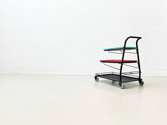 Image 1 of Carrito de servicio Demon de Mathieu Matégot, Francia, década de 1952