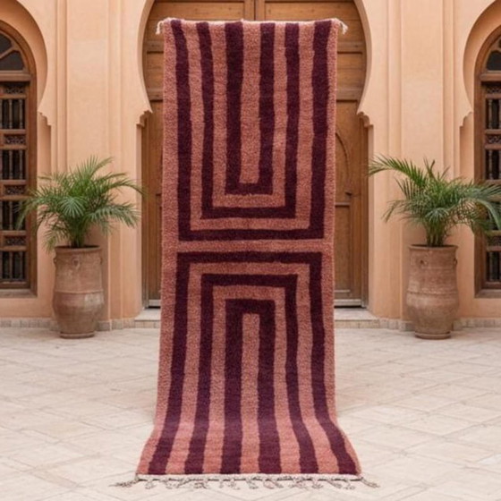 Handgeweven Berber halkleed van natuurlijke wol, 75/300 cm – Aime Té, Vloerkleden en tapijten, Wool (photo 5 of 5)