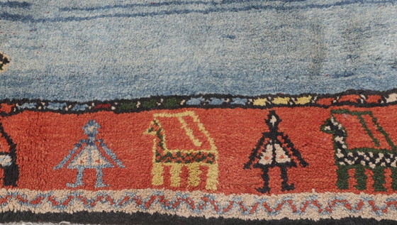 Image 1 of Original Persian carpet Gabbeh Ghashghai oriental carpet 296 cm x 230 cm old natural