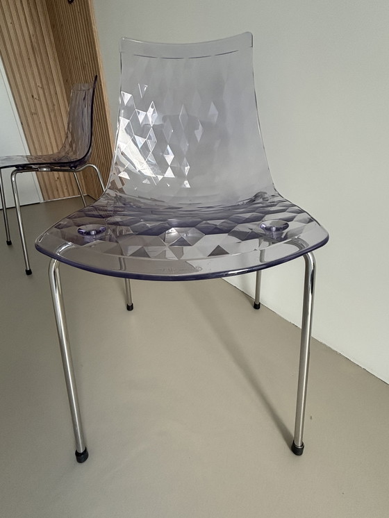 Image 1 of Juego de dos sillas Calligaris “ICE” de diseño italiano
