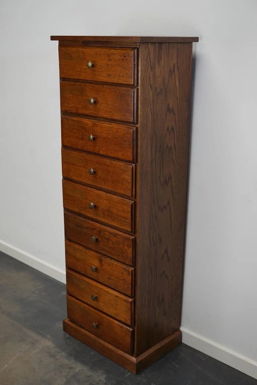 Antiguo mueble de boticario de roble francés, principios del siglo XX