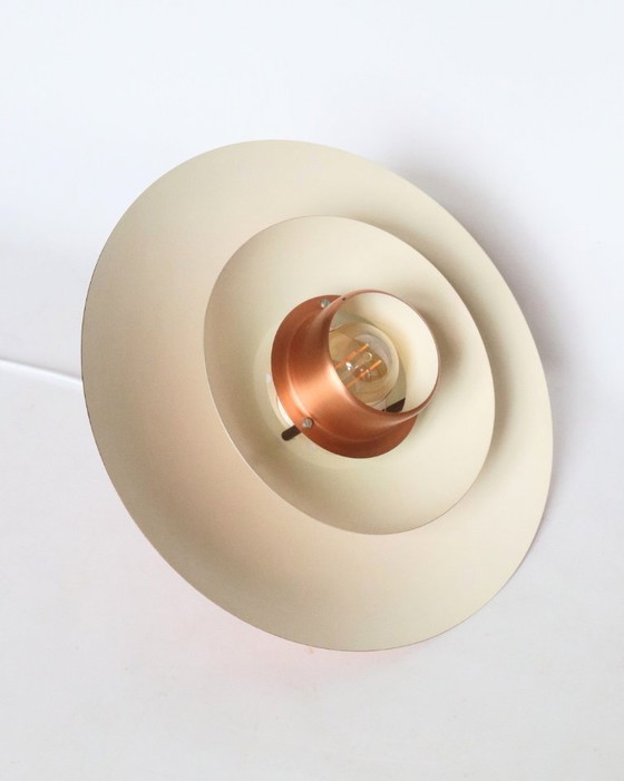 Vintage Danish Copper Pendant Lamp Formlight – Fog & Mørup, Metal (photo 10 of 14)