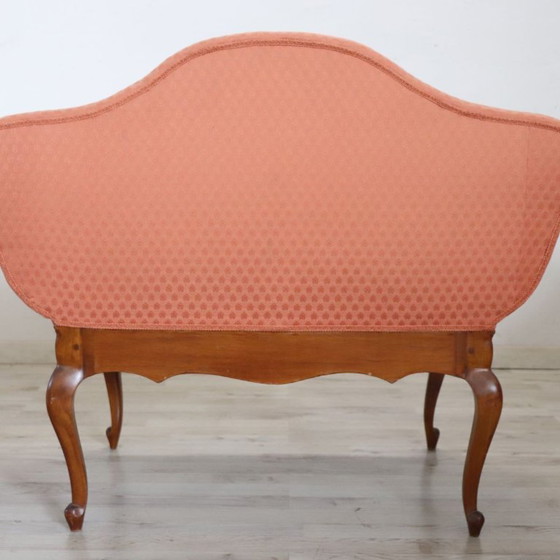 Piccolo Divano in Noce, Italia inizio XX secolo, Divani 2 posti, Legno, Multicolore (foto 11 di 18)