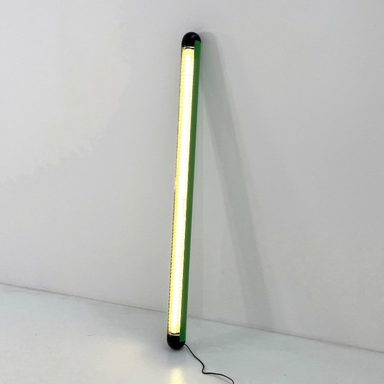 Image 1 of Green Tube Neon Lamp, 1980s