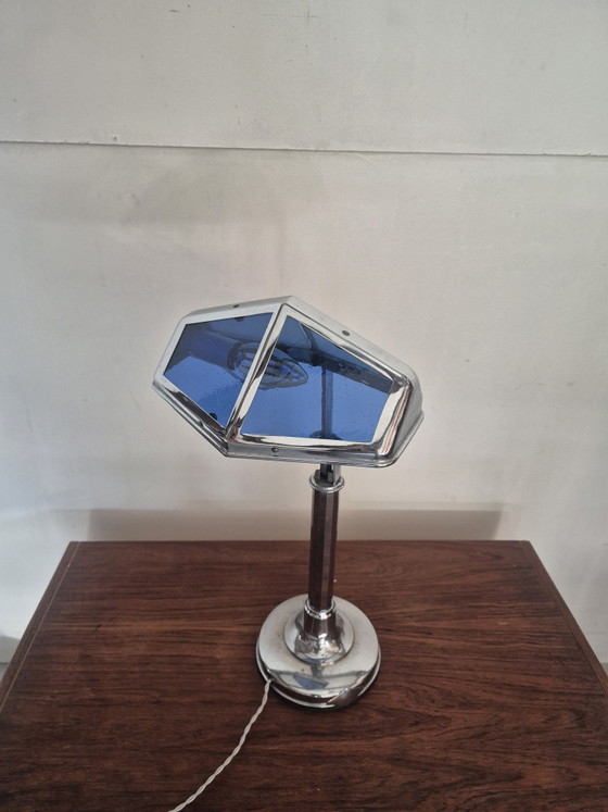 French Art Deco Desk Lamp by Pirouett 1930 – Table lamps, Metal, Glass (photo 5 of 15)