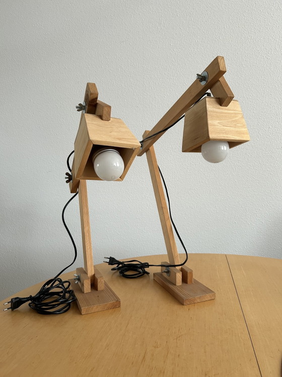 Lampade da scrivania scandinave in legno – Metal, Wood (photo 4 of 6)