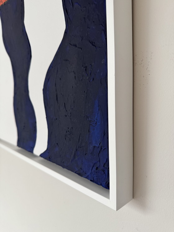 Poisson & Bleu — 60x80 Cm | Unique Abstract Painting – Paintings & Drawings, Canvas, Wood (photo 4 of 5)