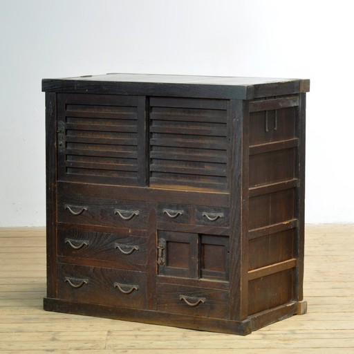 Commode japonaise Tansu, vers 1900
