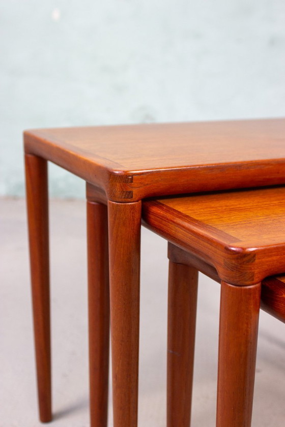 Image 1 of Tavolini impilabili Bramin a 3 pezzi di H.W. Klein, in teak vintage, stile danese.