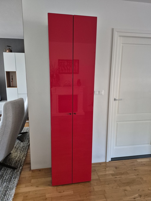 Klenk designer high-gloss cabinet red