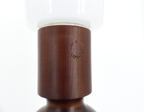 Image 1 of Paire de Lampes de Table Scandinaves en Pin par Uno Kristiansson pour Luxus, Suède, Circa 1965
