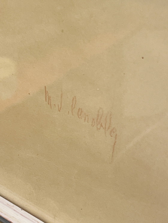 Image 1 of Dibujo Sanguina Mujer Desnuda