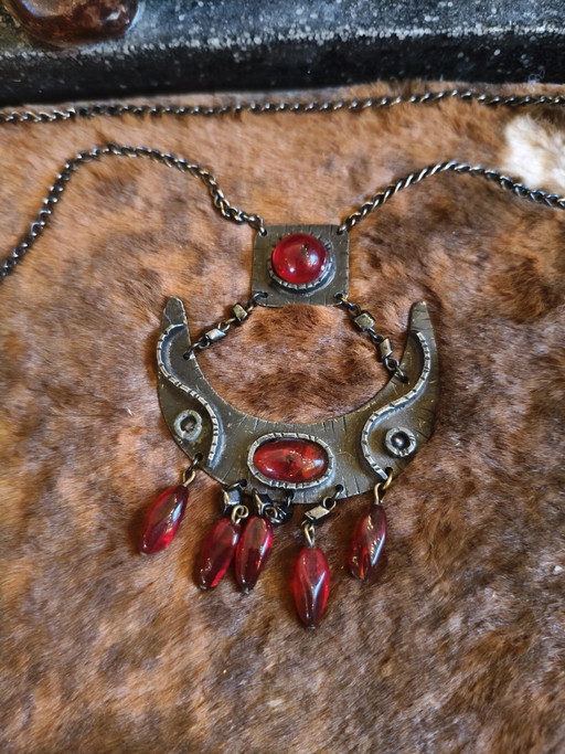 Parure De Bijoux Collier + Boucle D'Oreille – decoratieve objecten, Glass, Metal (photo 2 of 5)