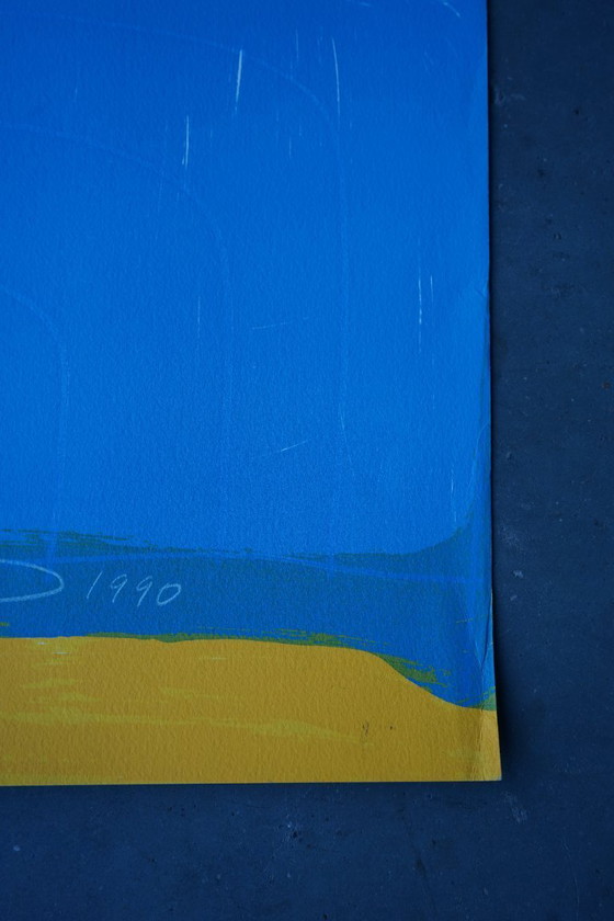 Image 1 of Frederick James Brown 'Mikie' 1990, grande serigrafia firmata