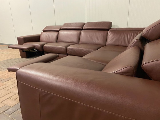 Divano angolare relax in pelle Natuzzi Editions B760 – Poggiatesta regolabili – Pelle pieno fiore premium (photo 12 of 13)