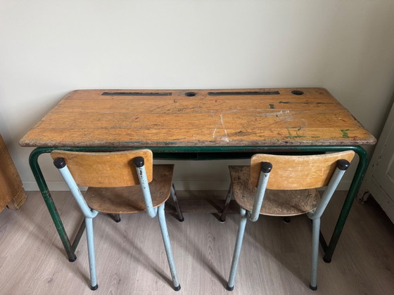 Image 1 of Vintage schooldesk for kids