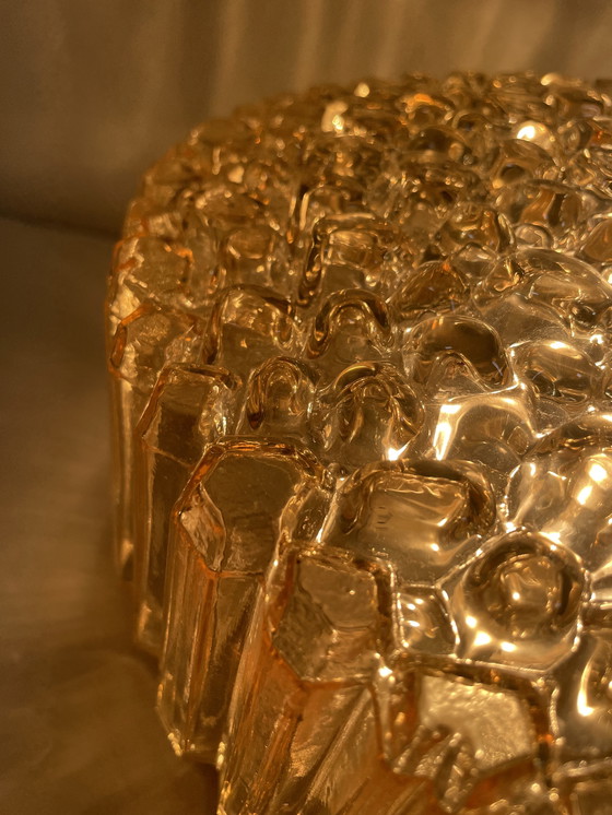 Image 1 of Lampada da parete o da soffitto con texture a bolle di vetro di Helena Tynell per Limburg, Germania, anni '60