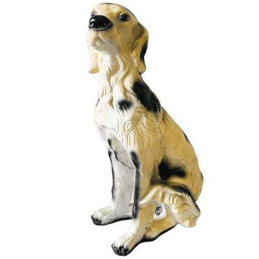 Vintage mid-century XL Italian dog statue English setter plaster 68 cm 1970s
