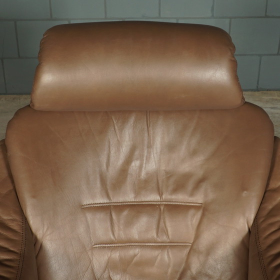 Image 1 of Deense “Apollo” fauteuil met hocker – Svend Skipper – jaren 70