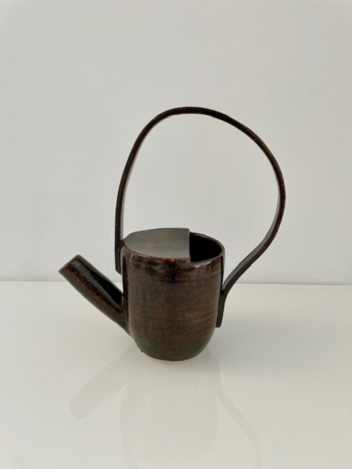 Unieke handgemaakte vintage keramische gieter