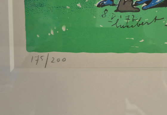 Image 1 of Lucebert Sérigraphie 1973 - Et il ouvrit les yeux