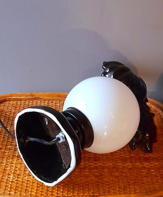 Image 1 of Ceramic palm tree lamp, 1980