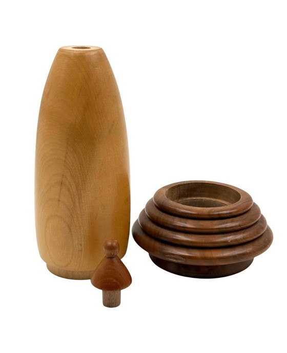 Image 1 of Ugo La Pietra, limitierte Edition, moderner Duftdiffusor aus Holz & dekorative Box – Evoca von Morelato, Italien, 1990er Jahre