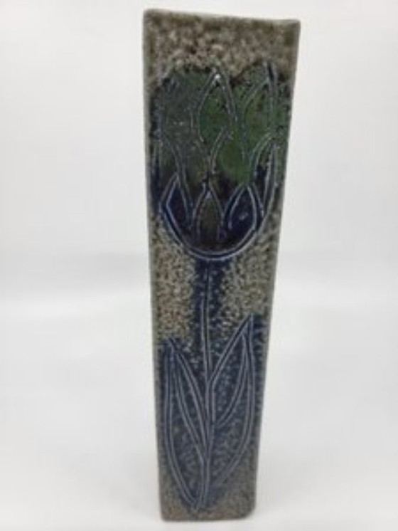 Image 1 of Vase Soliflore aus Steingut von Jean Claude Monange, Frankreich, 1970