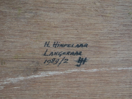Organische houtsculptuur van H. Hinfelaar, Nederland, jaren 80. – Beeldhouwkunst, Wood (photo 9 of 9)