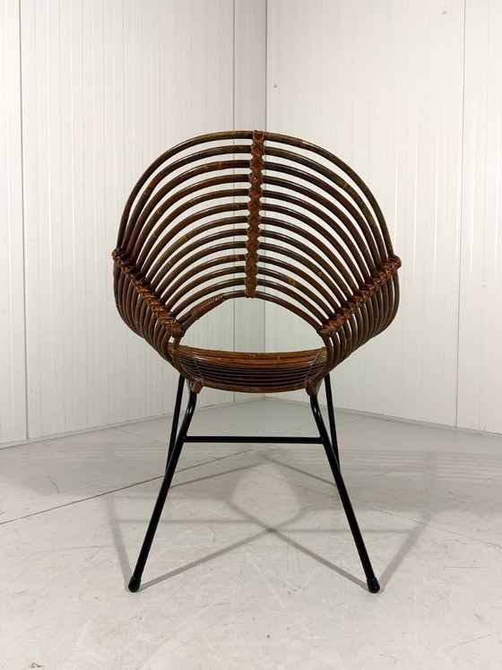 Image 1 of Rotan fauteuils van Rohé Noordwolde, Nederland 1960’s