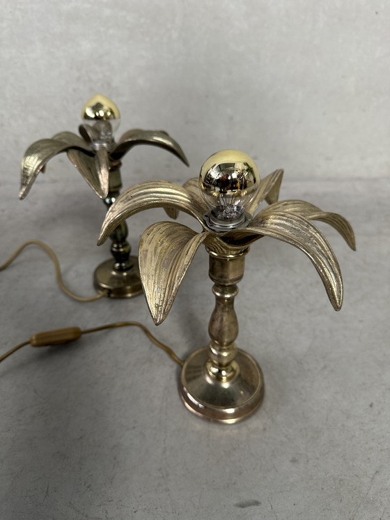 Image 1 of Vintage palm table lamp - Willy Daro for Massive - 1970's