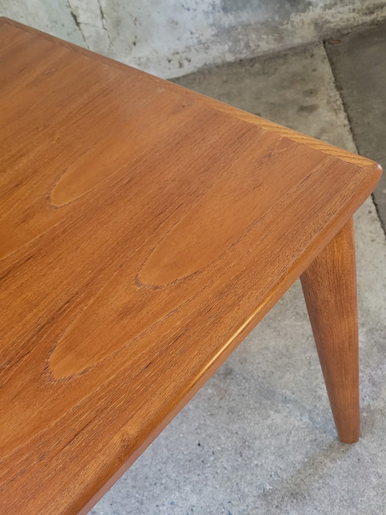 Image 1 of Table de salle à manger extensible en teck par Grete Jalk pour Glostrup