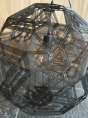 New pendant lamp Zattelite Iron Wire Black