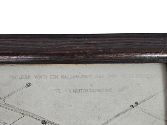 Image 1 of Litografía - Diseño de un cuartel en Vlijmensweg en 's-Hertogenbosch - Cuerpo de ingenieros del ejército de Breda - 1939