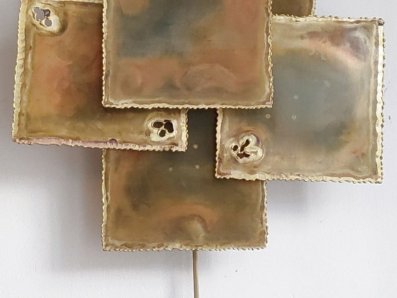 Image 1 of MAGNIFIQUE APPLIQUE VINTAGE 1960 SCANDINAVE HOLM SORENSEN & CO DENMARK LAITON