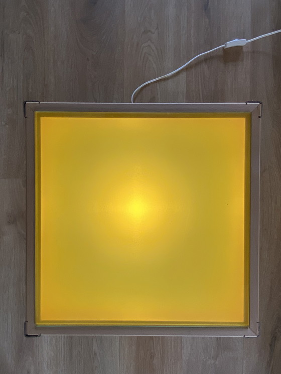 Image 1 of Vintage plexiglass floor lamp / side table