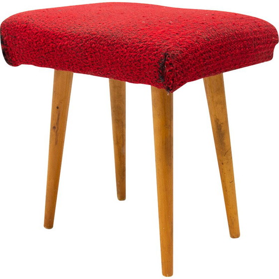 Image 1 of Mid century upholstered footrest, Czechoslovakia 1960s