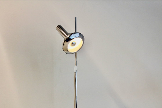 Lampadaire DGBM en métal chromé, Chrome (photo 7 sur 8)