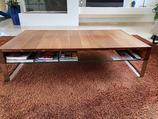 Leolux cherry wood coffee table