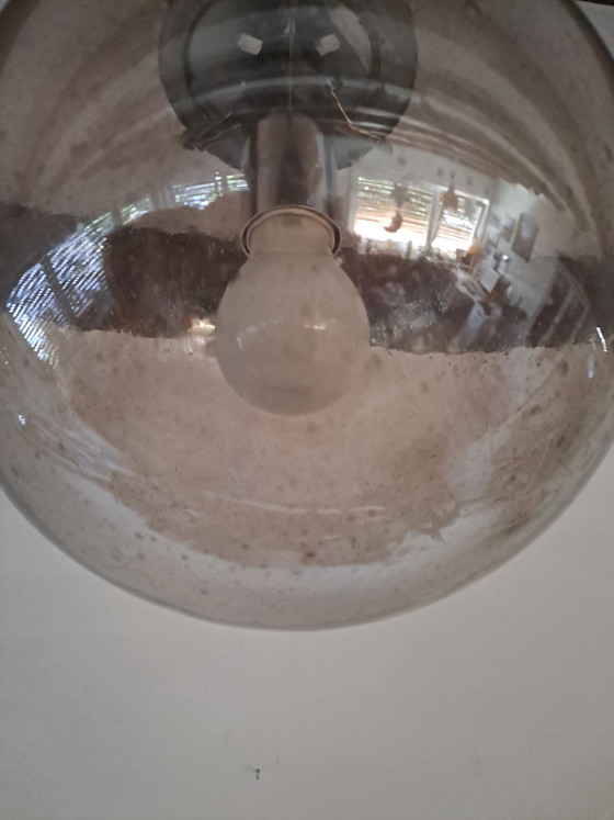 Limburg Globe Lamp Pendant Light Smoked Glass – Glashütte Limburg, Pendant lamps, Metal (photo 7 of 11)
