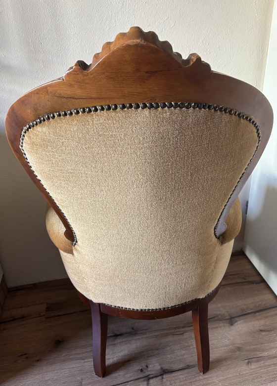 Image 1 of poltrona da salotto antica Rococò/Luigi XV – poltrona elegante, condizioni eccellenti